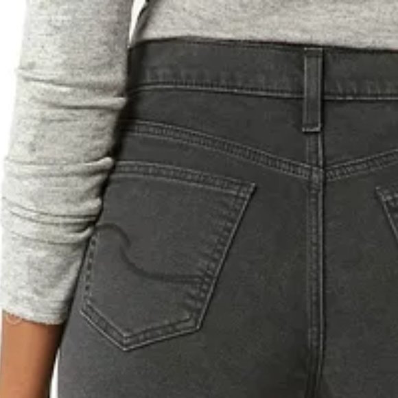 Signature Levi Strauss & Co. Heritage 3" HighRise Cutoff Short BLACK washed look - Picture 3 of 8